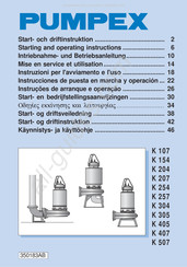 Pumpex K 207 Instrucciones De Puesta En Marcha Y Operacion