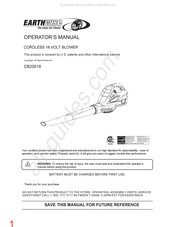 EarthWise CB20018 Manual Del Operario