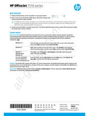 HP OfficeJet 7510 Serie Manual Del Usuario