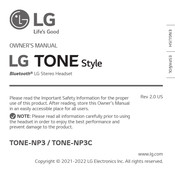 LG TONE-NP3 Manual Del Propietário