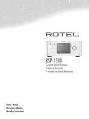 Rotel RSP-1580 Manual De Instrucciones