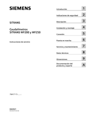 Siemens SITRANS WF250 Instrucciones De Servicio