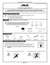 AVS Aeroskin LightShield Pro Instrucciones De Instalación