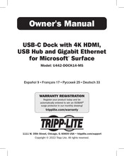 Tripp-Lite U442-DOCK14-MS Manual Del Propietário