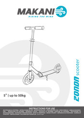 MAKANI ZONDA Instrucciones De Uso