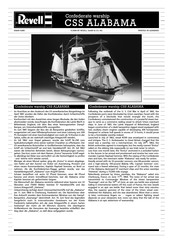 REVELL Confederate warship CSS ALABAMA Manual De Instrucciones
