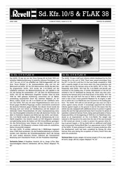 REVELL Sd. Kfz. 10/5 & FLAK 38 Manual De Instrucciones