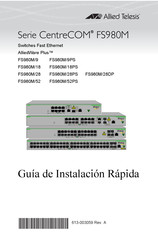 Allied Telesis AlliedWare Plus FS980M/18 Guía De Instalación Rápida