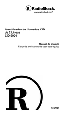 RadioShack CID-2904 Manual De Usuario