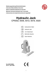 Chicago Pneumatic CP9302 Instrucciones De Manejo/Instrucciones De Seguridad