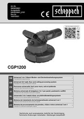 Scheppach CGP1200 Traducción Del Manual De Instrucciones Original