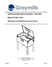 Graymills HANDI-KLEEN PL424 Instrucciones De Operacion Y Mantenimiento