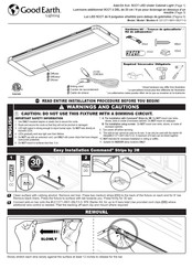 Good Earth Lighting UC1271-WH1-09LF1-G Instrucciones De Montaje