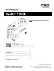 Lincoln Electric FlexCut 125 CE Manual Del Operario