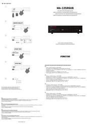 FONESTAR MA-125RGUB Guía Rápida