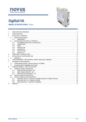 Novus DigiRail-VA Manual De Instrucciones