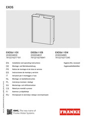 Franke EXOS Serie Instrucciones De Montaje Y Servicio