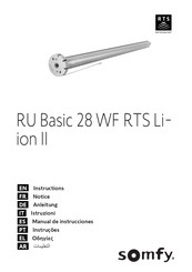 SOMFY RU Basic 28 WF RTS Li-ion II Manual De Instrucciones