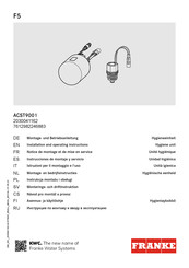 Franke F5 ACST9001 7612982246883 Instrucciones De Montaje Y Servicio