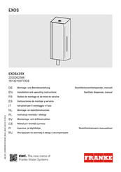 Franke EXOS Serie Instrucciones De Montaje Y Servicio