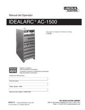 Lincoln Electric IDEALARC AC-1500 Manual Del Operador