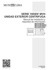 mundoclima MVH-H160C/DGN1A Manual De Instalación