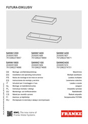 Franke FUTURA-EXKLUSIV SANW1600 Instrucciones De Montaje Y Servicio