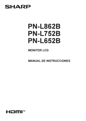 Sharp PN-L862B Manual De Instrucciones