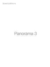 Bowers & Wilkins Panorama 3 Manual De Instrucciones