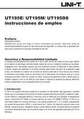 UNI-T UT195M Instrucciones De Empleo