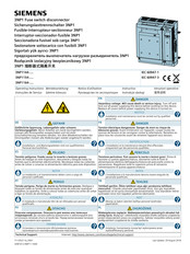 Siemens 3NP1164 Serie Instructivo