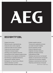 AEG BSS18MTF12BL Traducción Del Manual Original