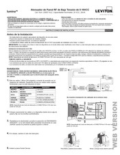 Leviton lumina ZS057-ALZ Instrucciones De Instalación