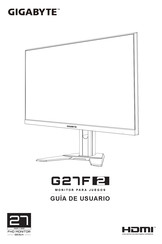 Gigabyte G27F2 Guía De Usuario