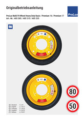 Prolux Multi Fit Wheel Heavy Duty Basic Manual De Instrucciones