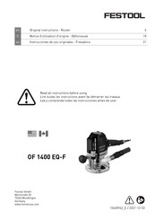 Festo OF 1400 EQ-F Instrucciones De Uso