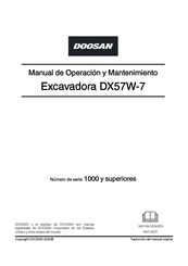 Doosan DX57W-7 Manual De Operación Y Mantenimiento