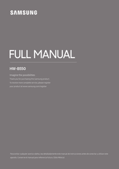 Samsung HW-B550 Manual