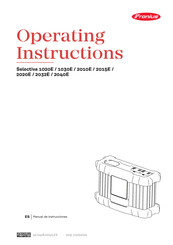 Fronius 1030E Instrucciones De Operación