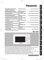 Panasonic NE-1027 Manual De Instrucciones