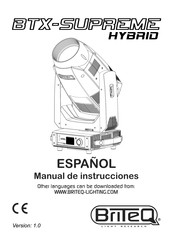 Briteq BTX-SUPREME HYBRID Manual De Instrucciones