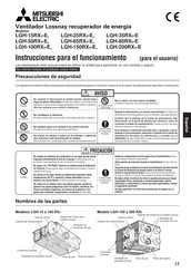 Mitsubishi Electric LGH-15RX5-E Instrucciones Para El Funcionamiento