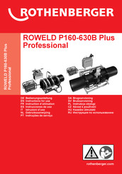 Rothenberger ROWELD P160-630B Plus Professional Instrucciones De Uso