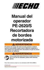 Echo PE-2620/S Manual Del Operador