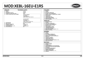 Unox XEBL-16EU-E1RS Esquema Eléctrico