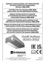 Arbonia SABIANA Carisma CRSL-ECM 73 Manual De Instalación, Uso Y Mantenimiento