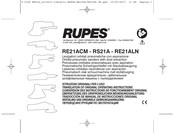 Rupes RS21A Traducción De Manual De Instrucciones Original