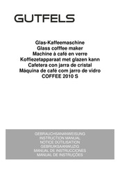 GUTFELS COFFEE 2010 S Manual De Instrucciones