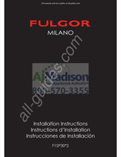 Fulgor Milano F1SP302 Serie Instrucciones De Installación