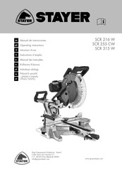 stayer SCR315W Manual De Instrucciones